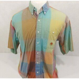 Wrangler Twenty X Colorblock S/S Button Down Cool Cotton Western Shirt Mens L